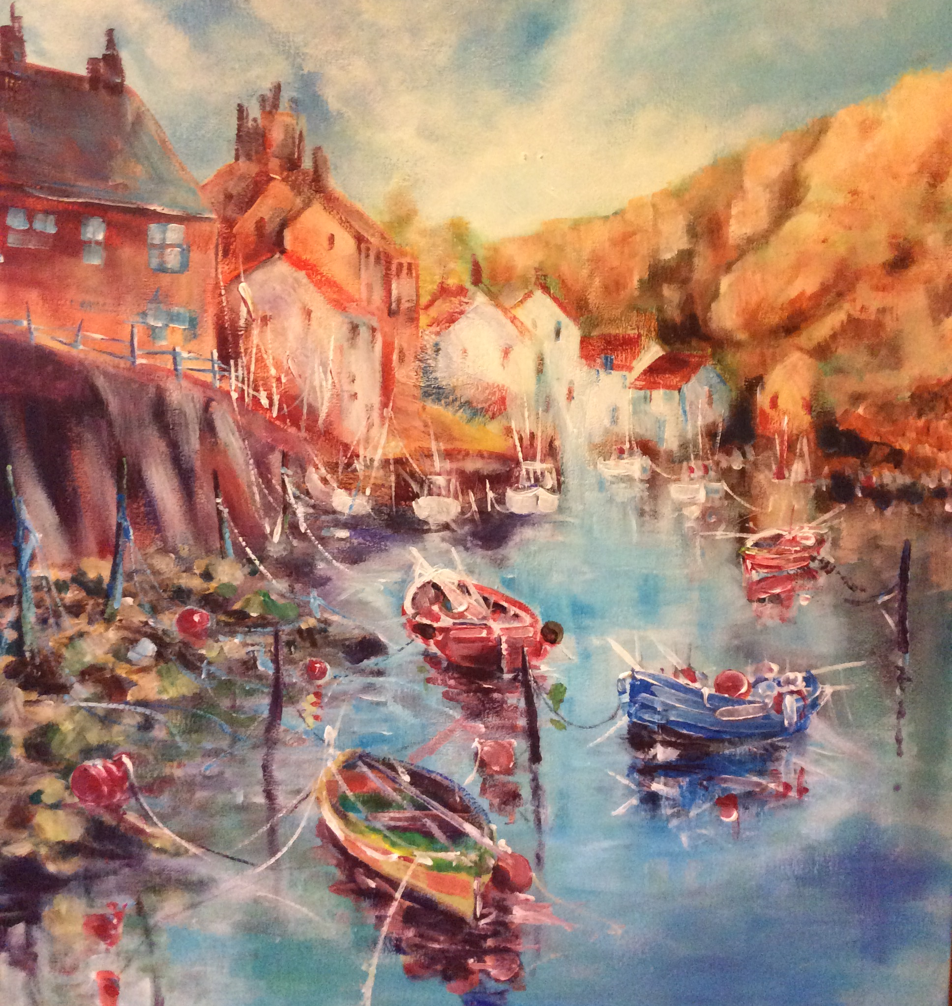 A sea point of view of staithes, whitby north yorkshire